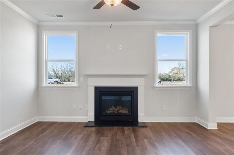 Spacious, unfurnished interior of a new home in Wehunt Meadows, Hoschton (Image 105).