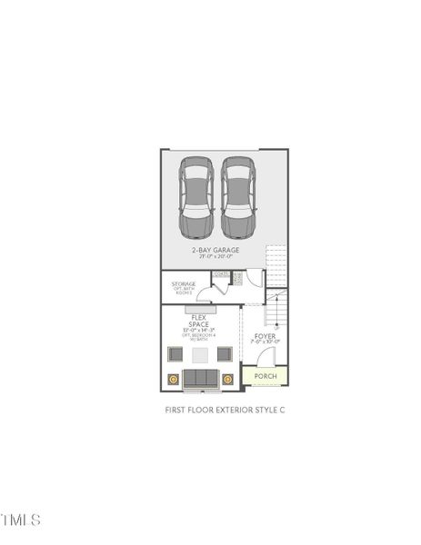 Twinleaf Townes - Plan 1 - Holden - 2105