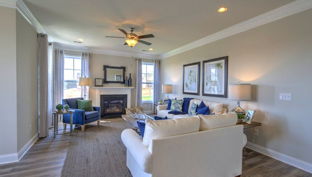Furnished interior view inside a new home in Reserve at Tap Root Farms, Fletcher (Image 23).