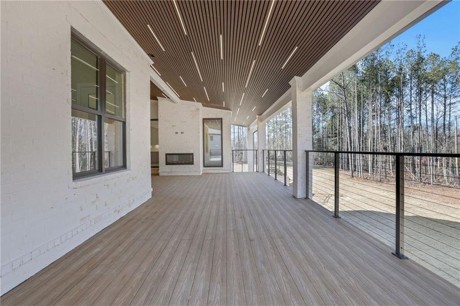 Exterior details and patio area of a home in , Milton (Image 33).