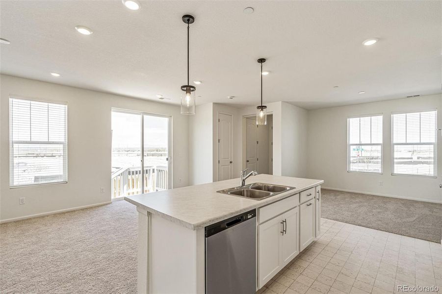 Furnished interior view inside a new home in Turnberry, Commerce City (Image 8). Furnished interior view inside a new home in Turnberry, Commerce City (Image 8).