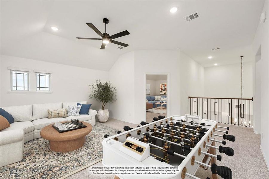 Furnished interior view inside a new home in Villages of Hurricane Creek, Anna (Image 12).