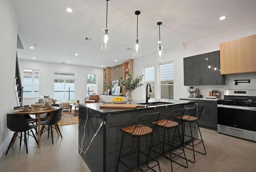 Furnished interior view inside a new home in , Houston (Image 8).