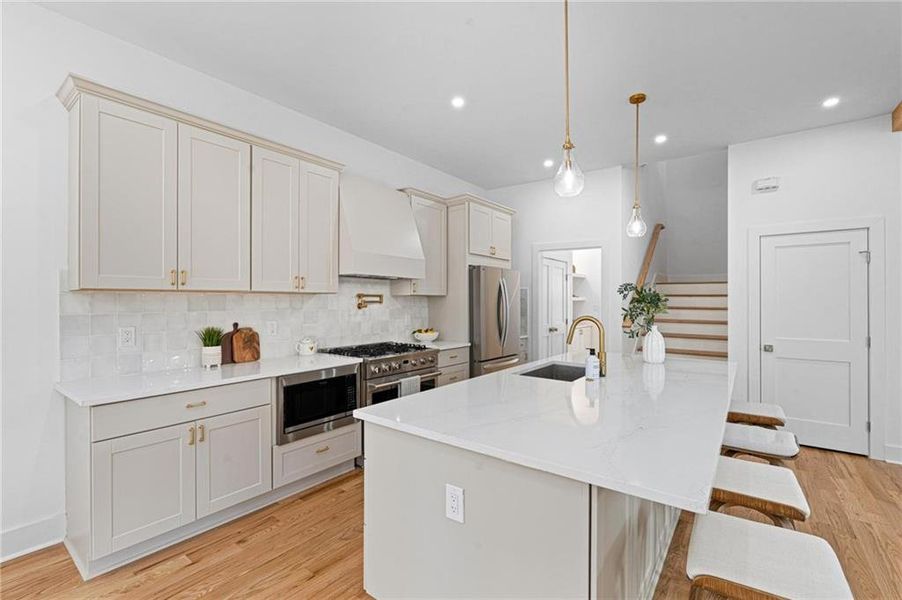 Furnished interior view inside a new home in , Atlanta (Image 9).