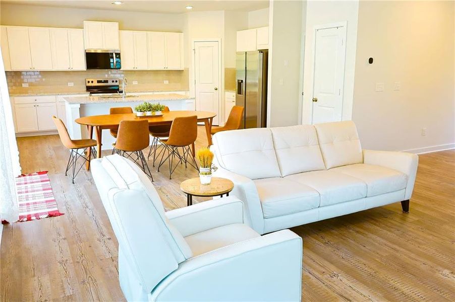 Furnished interior view inside a new home in , Flowery Branch (Image 6).