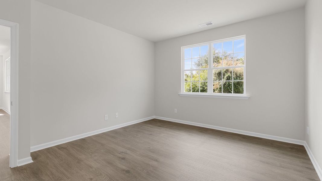 Representative unfurnished interior of a home built from the Bristol by D.R. Horton in The Villas at Kinsley, Jamestown (Image 24). Representative unfurnished interior of a home built from the Bristol by D.R. Horton in The Villas at Kinsley, Jamestown (Image 24).