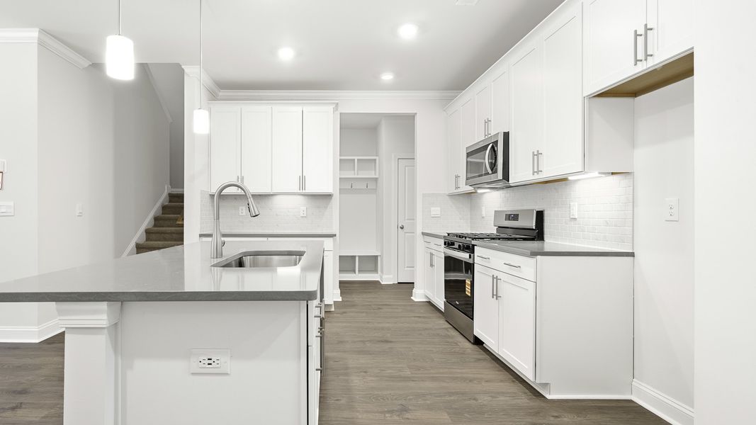 Furnished interior view inside a new home in Lybrook Village, Advance (Image 4).