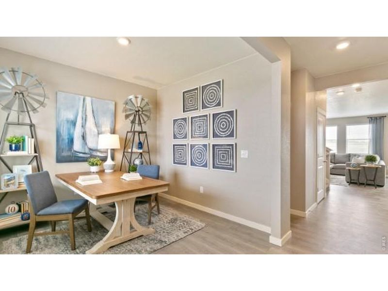Furnished interior view inside a new home in Vista Meadows, Fort Lupton (Image 7).