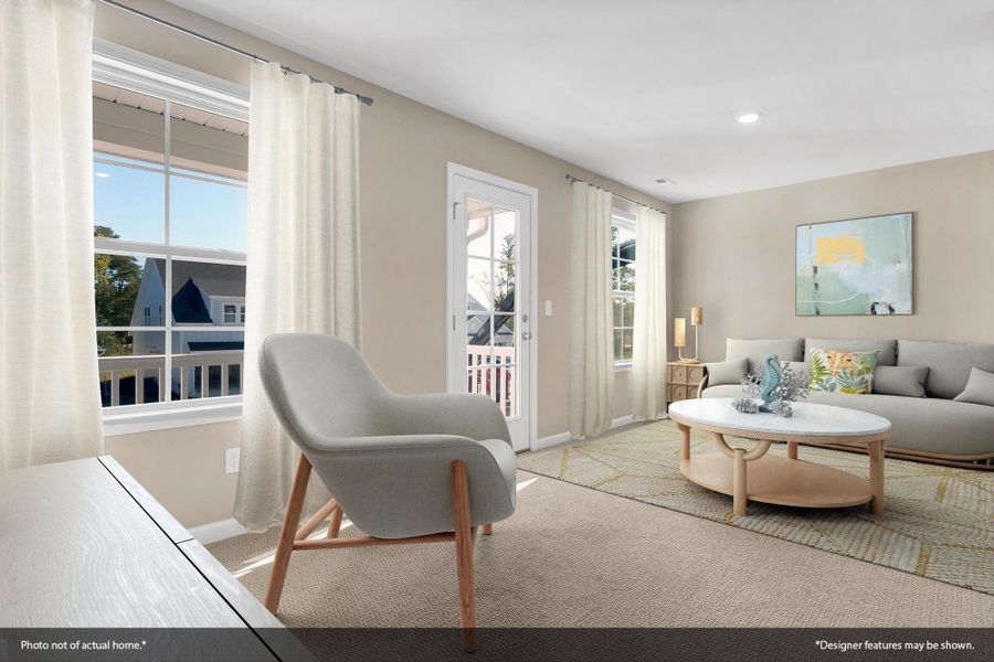 Furnished interior view inside a new home in Gates at Windermere, Blythewood (Image 9).