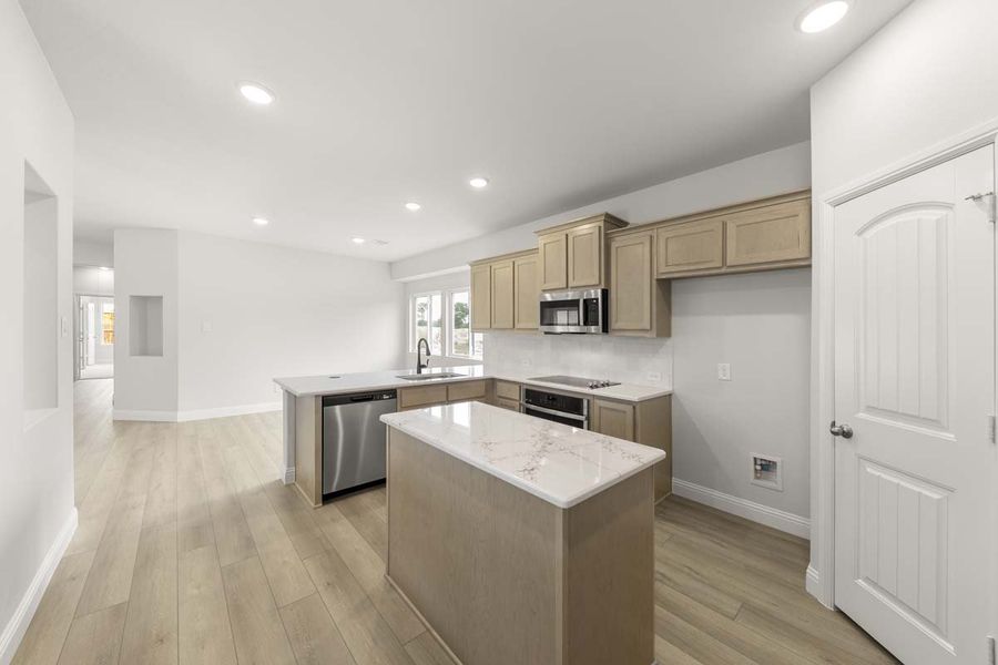 Furnished interior view inside a new home in Keeneland, Aubrey (Image 7).