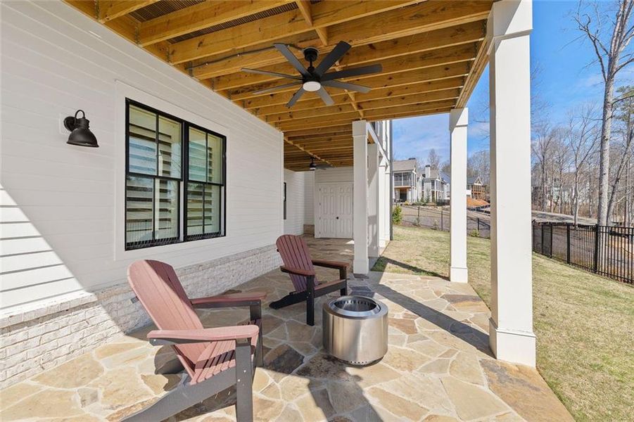 Exterior details and patio area of a home in , Dawsonville (Image 30).