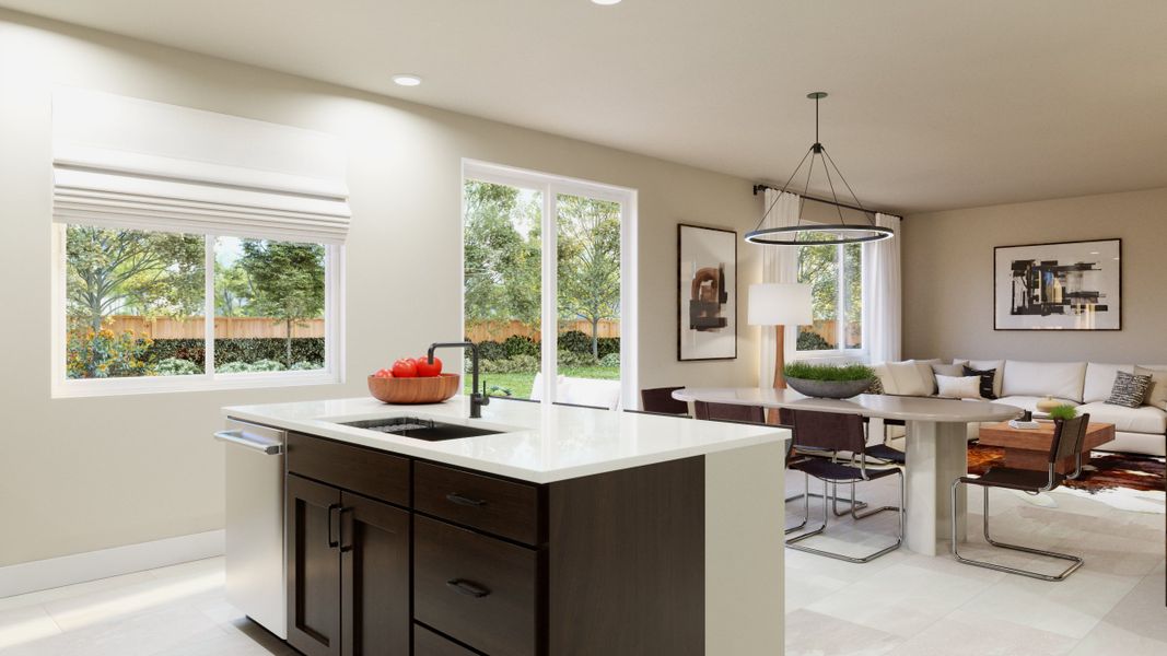 Representative furnished interior of a home built from the Jansen by Risewell Homes in Highlands Preserve, Mead (Image 9).