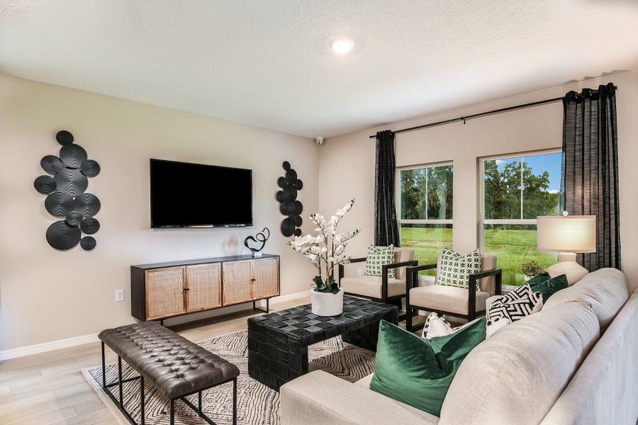 Furnished interior view inside a new home in Crosswinds, Haines City (Image 14).