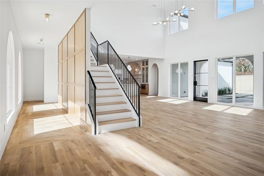 White oak premium wood flooring throughout