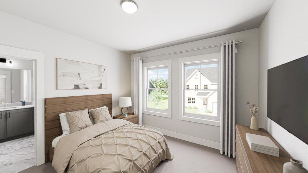 Furnished interior view inside a new home in Golden Gate, High Point (Image 12).