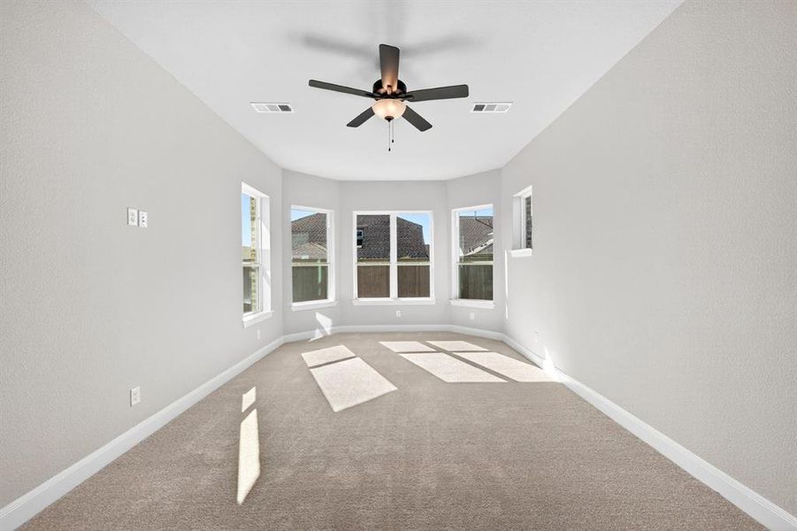 Spacious, unfurnished interior of a new home in Pecan Square - Gardens, Northlake (Image 24). Spacious, unfurnished interior of a new home in Pecan Square - Gardens, Northlake (Image 24).