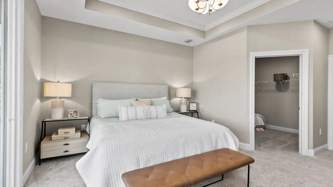 Representative furnished interior of a home built from the Portico by Epcon Communities in Lakeside at Millican Reserve, College Station (Image 15).
