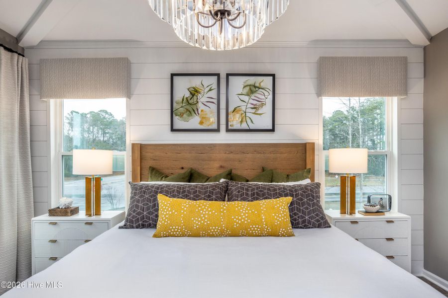 Furnished interior view inside a new home in Coastal Haven Townes, Leland (Image 10).