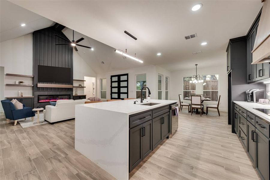 Furnished interior view inside a new home in , Fort Worth (Image 24).