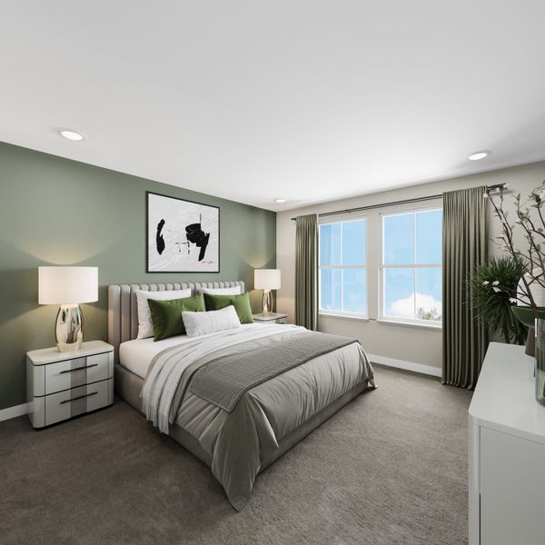 Furnished interior view inside a new home in Lake Bluff, Greeley (Image 4).