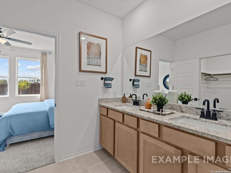 Furnished interior view inside a new home in Bricewood, San Antonio (Image 12).