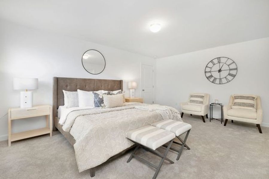Representative furnished interior of a home built from the TA1800 by True Homes in White Oak Creek Crossing, Angier (Image 10).