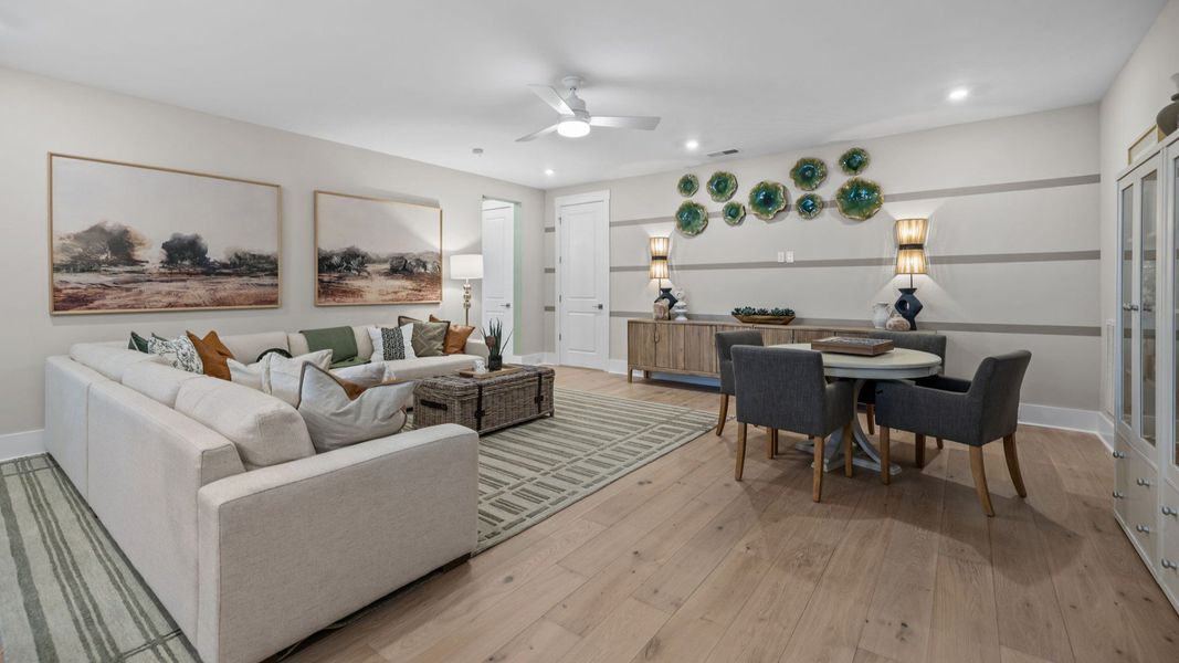 The Inspire Plan by DBR Homes spacious upstairs loft in Fort Mill, SC