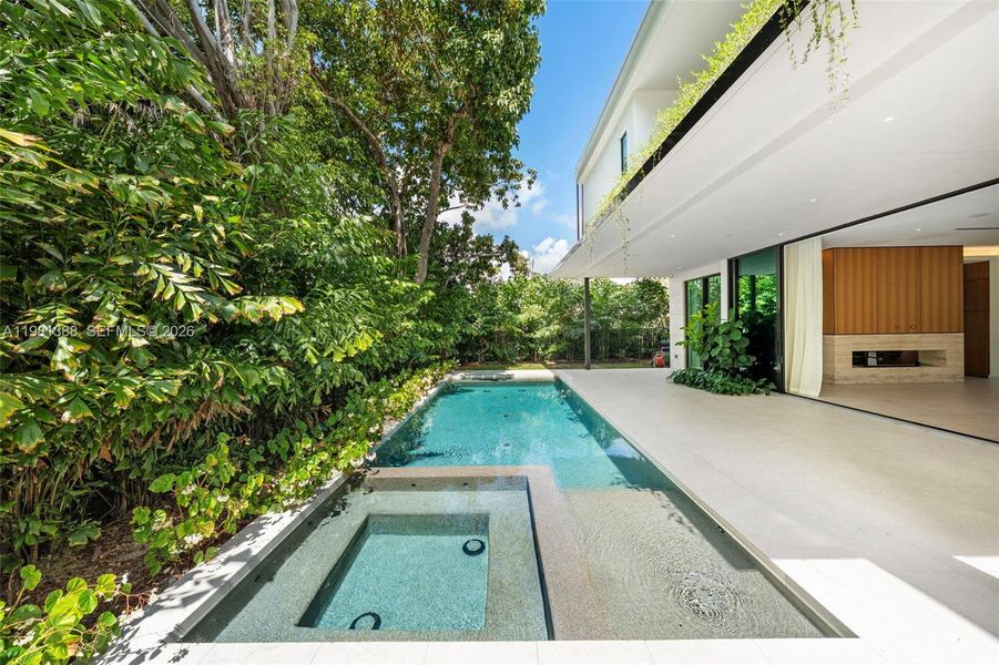 Exterior details and patio area of a home in , Miami (Image 32). Exterior details and patio area of a home in , Miami (Image 32).