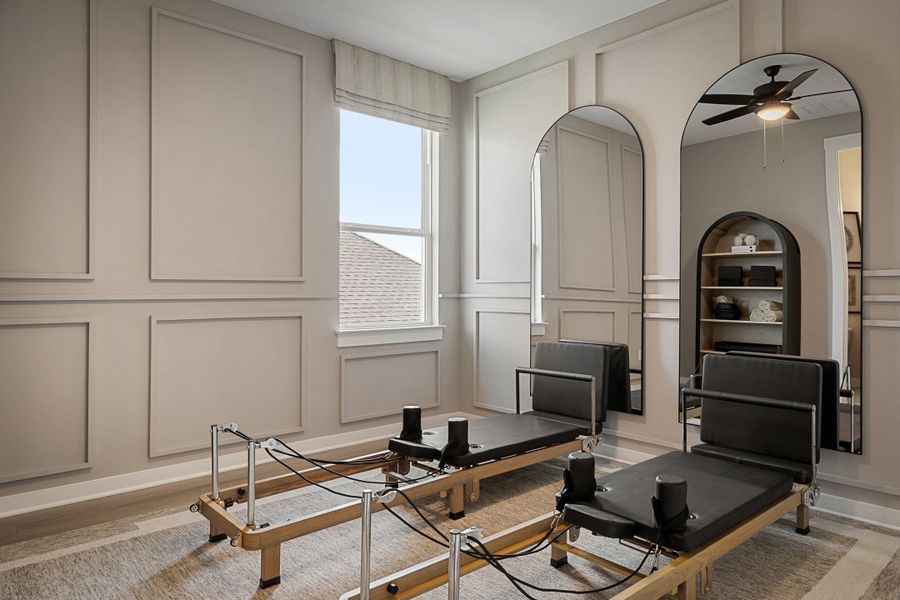 Furnished interior view inside a new home in Terrace Collection At Turner's Crossing, Buda (Image 45).