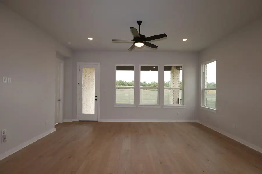 Spacious, unfurnished interior of a new home in Arbor Collection At Wolf Ranch, Georgetown (Image 9). Spacious, unfurnished interior of a new home in Arbor Collection At Wolf Ranch, Georgetown (Image 9).