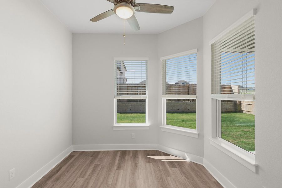 Representative unfurnished interior of a home built from the Parker by Chesmar Homes in Highland Village, Georgetown (Image 12). Representative unfurnished interior of a home built from the Parker by Chesmar Homes in Highland Village, Georgetown (Image 12).