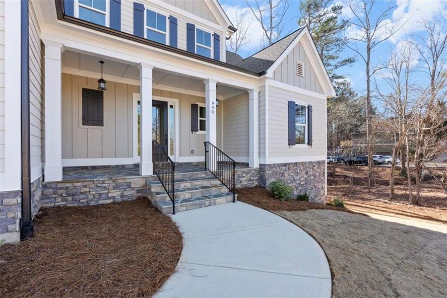 Exterior details and patio area of a home in , Waleska (Image 3).