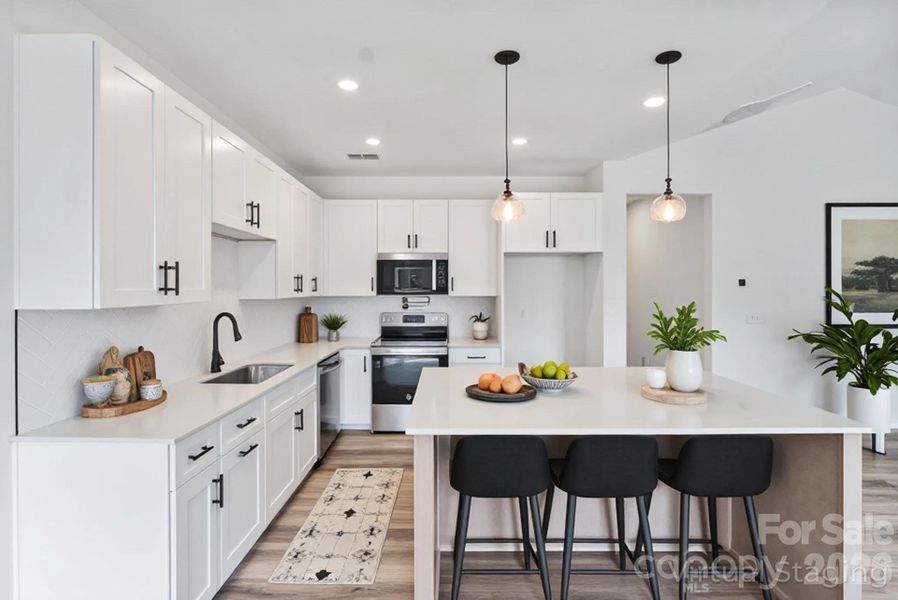 Furnished interior view inside a new home in , Lawndale (Image 17).