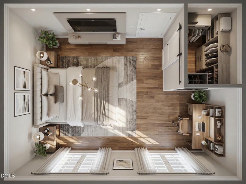 BEDROOM 2 - TOP VIEW