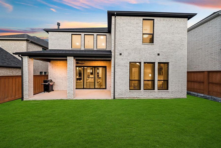 Exterior details and patio area of a home in , Frisco (Image 2). Exterior details and patio area of a home in , Frisco (Image 2).