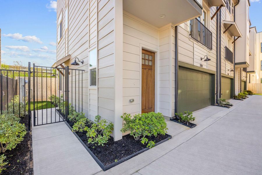 Exterior details and patio area of a home in , Houston (Image 29).