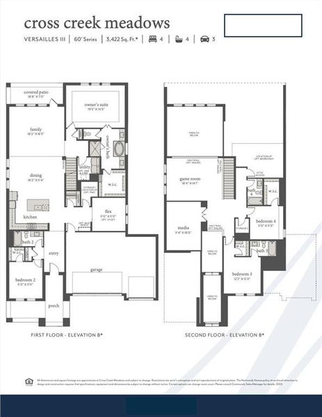 With an open and flowing main floor plus fantastic entertaining space upstairs, our Versailles III plan is a winner!