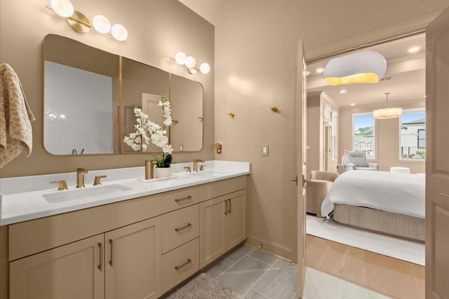 Furnished interior view inside a new home in , Alpharetta (Image 37).