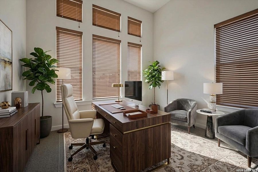 Furnished interior view inside a new home in Meyer Ranch, New Braunfels (Image 12).