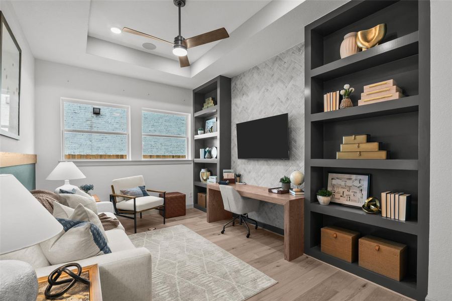 REPRESENTATIVE PHOTO:  Large Study with high ceilings and laminate floors!