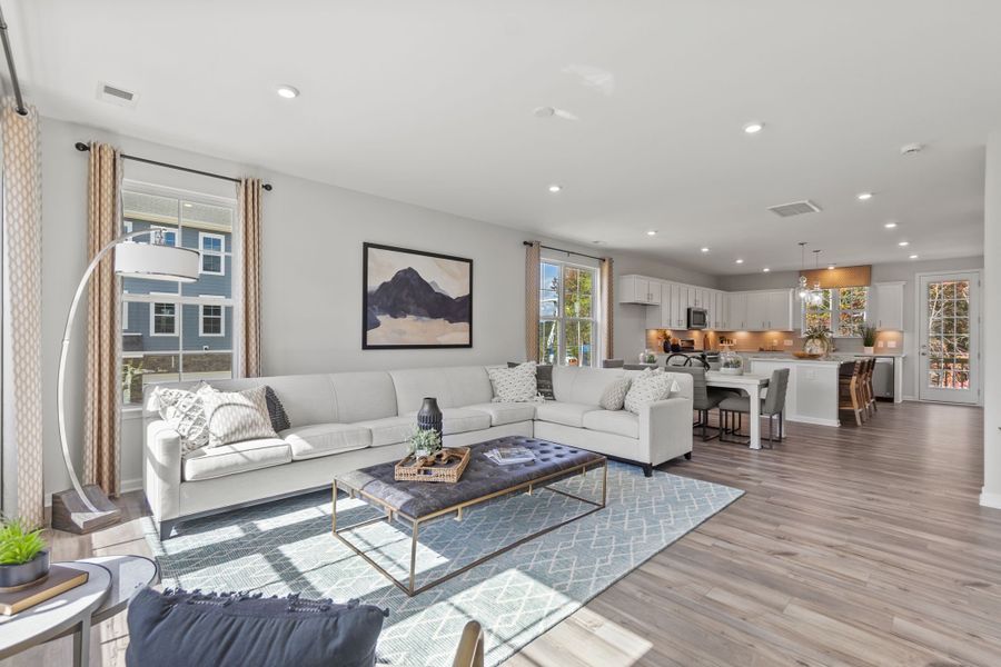 Stratford III Great Room in Waterstone at Lake Norman