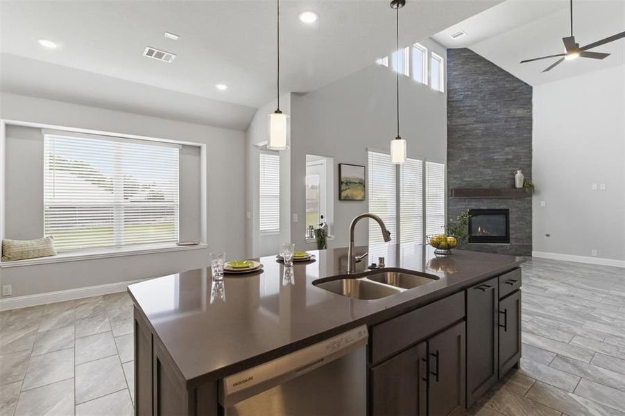 Furnished interior view inside a new home in , Midlothian (Image 4).