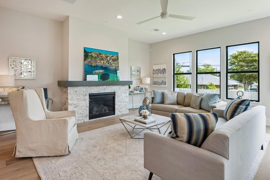 Furnished interior view inside a new home in , Houston (Image 18). Furnished interior view inside a new home in , Houston (Image 18).