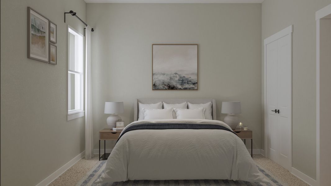 Representative furnished interior of a home built from the Addison by Beazer Homes in Ashley Walk Townes, Charleston (Image 10).