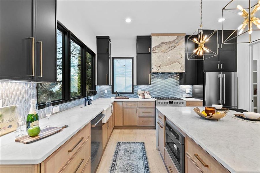 Furnished interior view inside a new home in , Atlanta (Image 33).