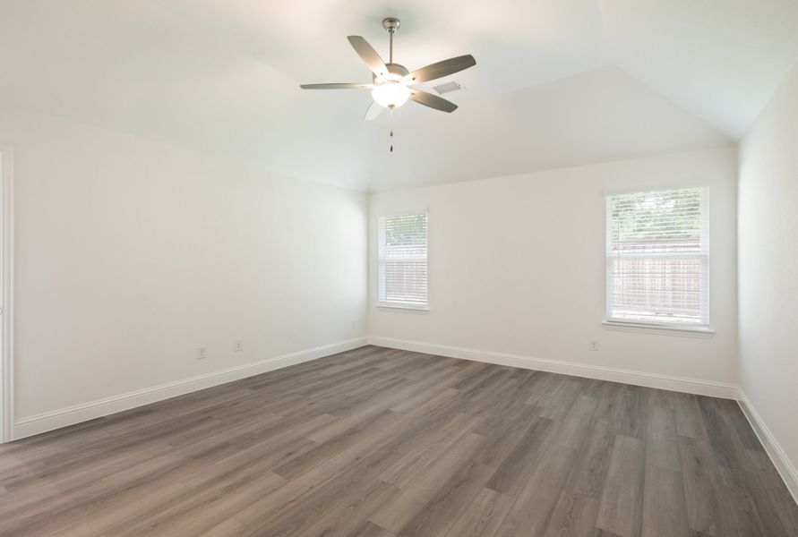 Representative unfurnished interior of a home built from the Sanders by UnionMain Homes in Walden Pond, Forney (Image 30). Representative unfurnished interior of a home built from the Sanders by UnionMain Homes in Walden Pond, Forney (Image 30).