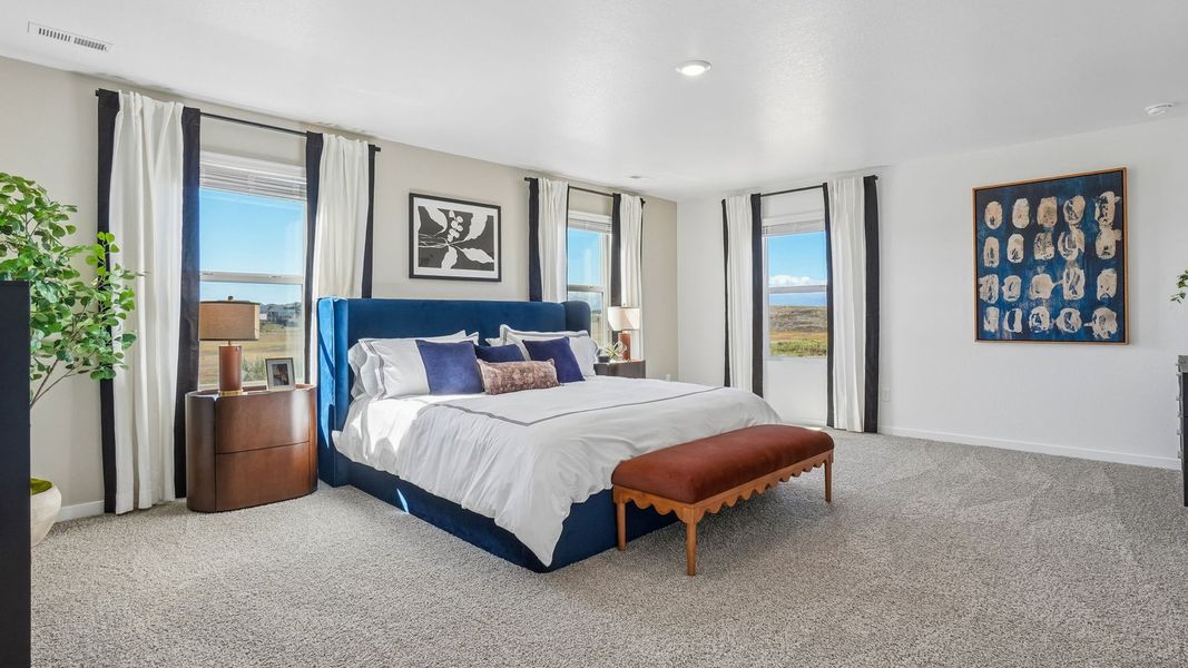 Furnished interior view inside a new home in Fossil Creek Ranch, Windsor (Image 13).