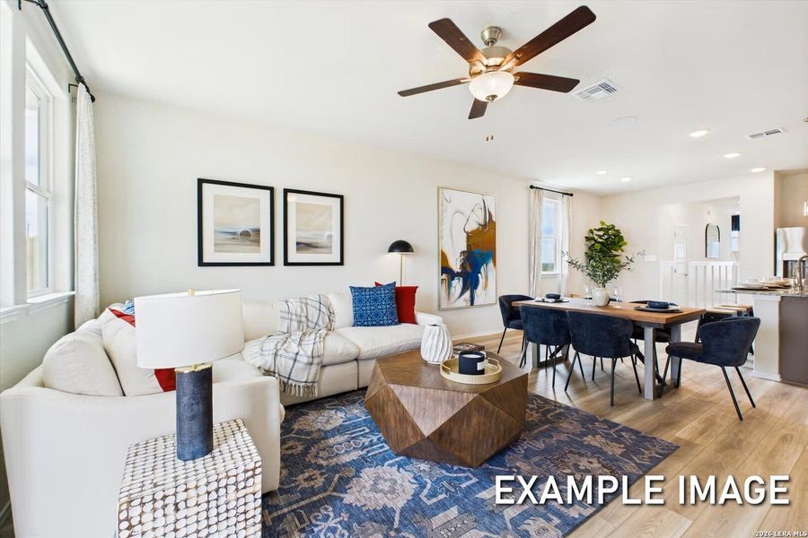 Furnished interior view inside a new home in Applewhite Meadows, San Antonio (Image 11).