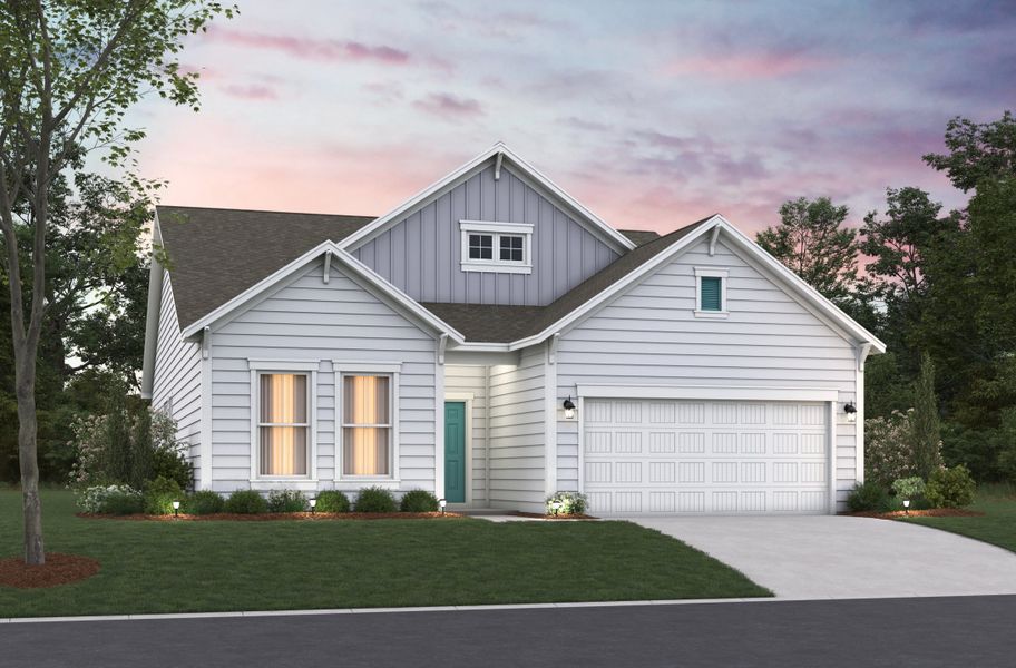 Representative exterior photo of a completed home built from the Savannah by Beazer Homes in Sunset Landing, Little River, SC (Image 12).