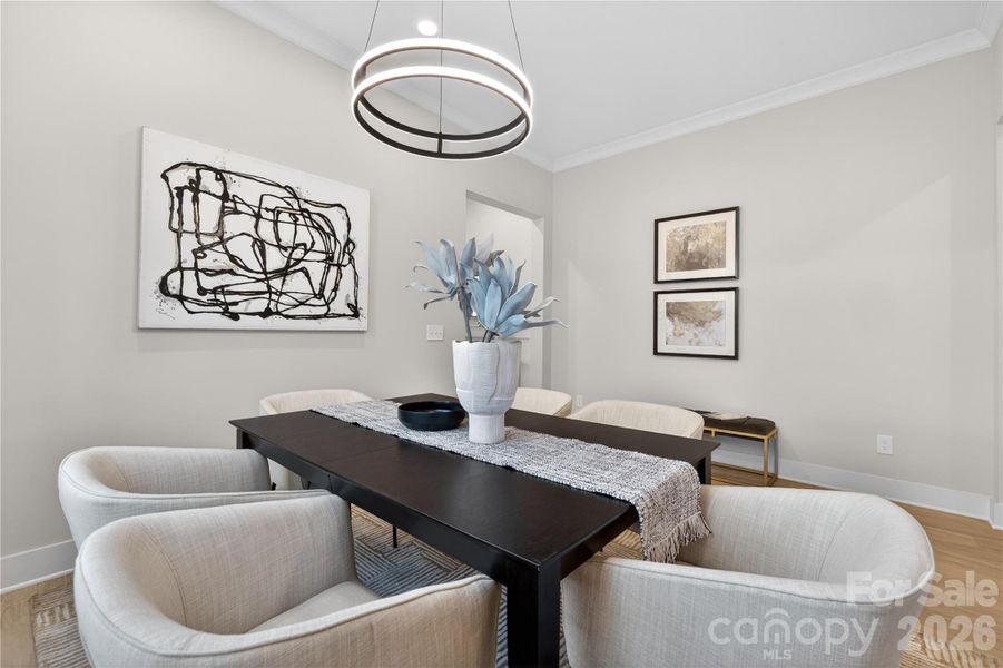 Furnished interior view inside a new home in , Hickory (Image 10).